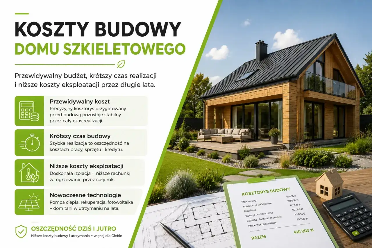 Dom szkieletowy - koszty, czas budowy i najważniejsze ryzyka